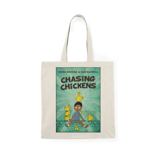Chasing Chickens - Natural Tote Bag