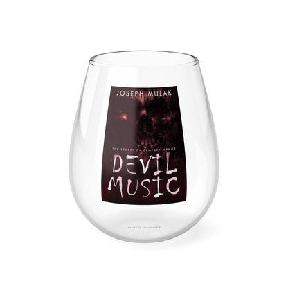 Devil Music - Stemless Wine Glass, 11.75oz