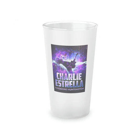 Charlie Estrella - Frosted Pint Glass