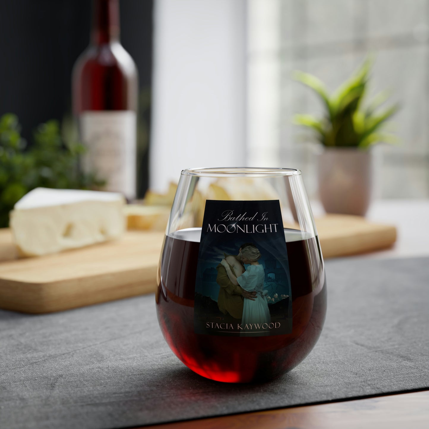 Bathed In Moonlight - Stemless Wine Glass, 11.75oz