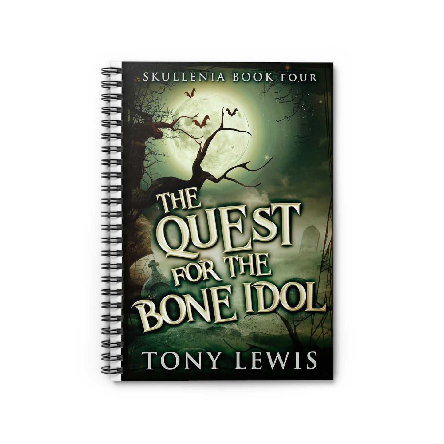 The Quest for the Bone Idol - Spiral Notebook