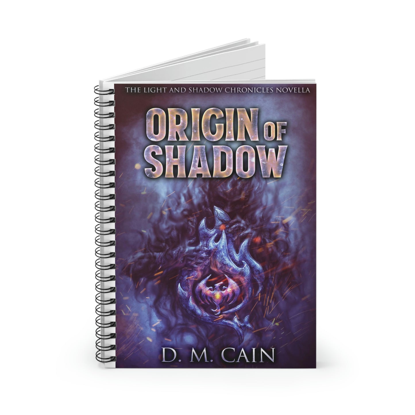 Origin Of Shadow - Spiral Notebook