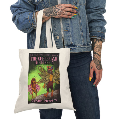 The Keeper And The Firefly - Natural Tote Bag