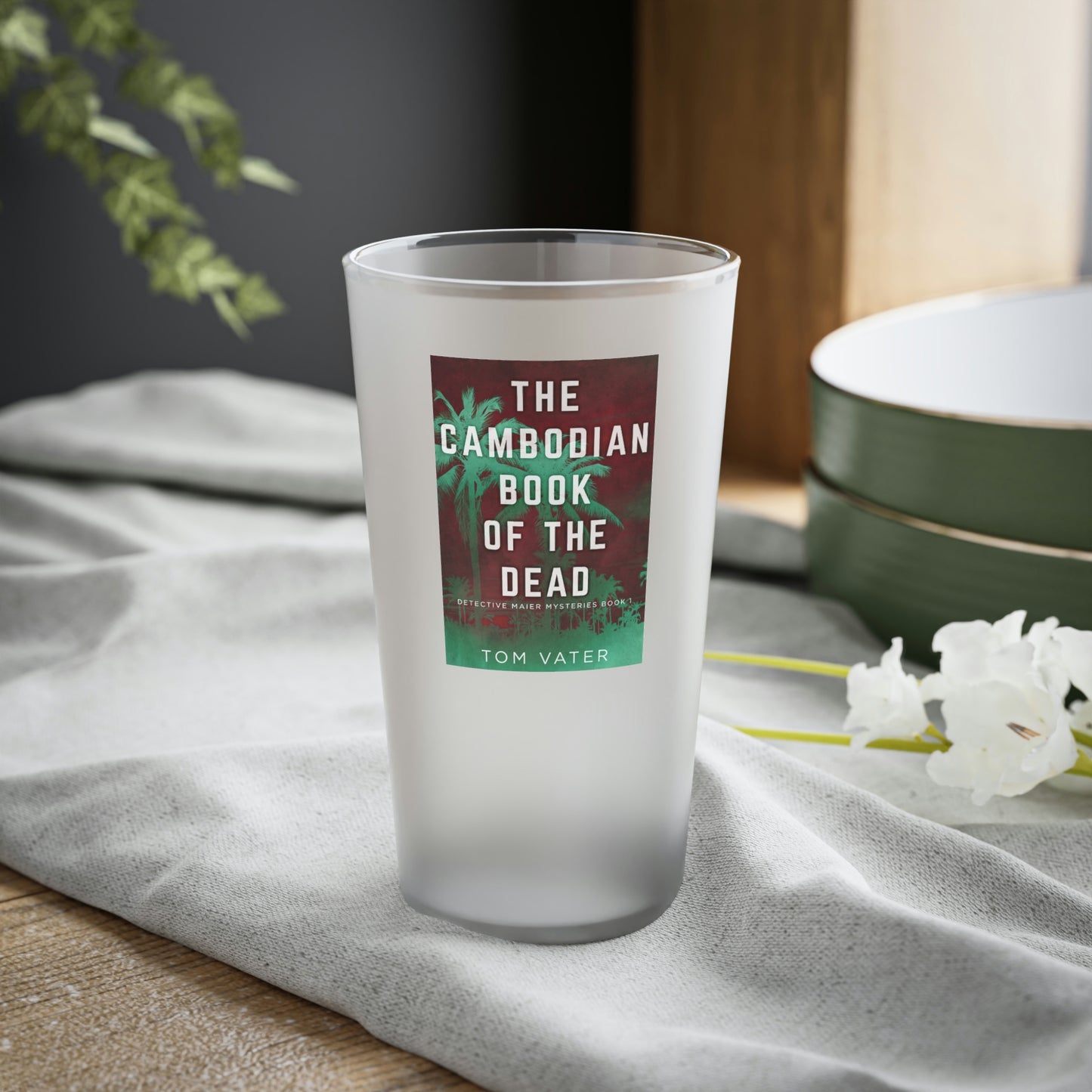 The Cambodian Book Of The Dead - Frosted Pint Glass
