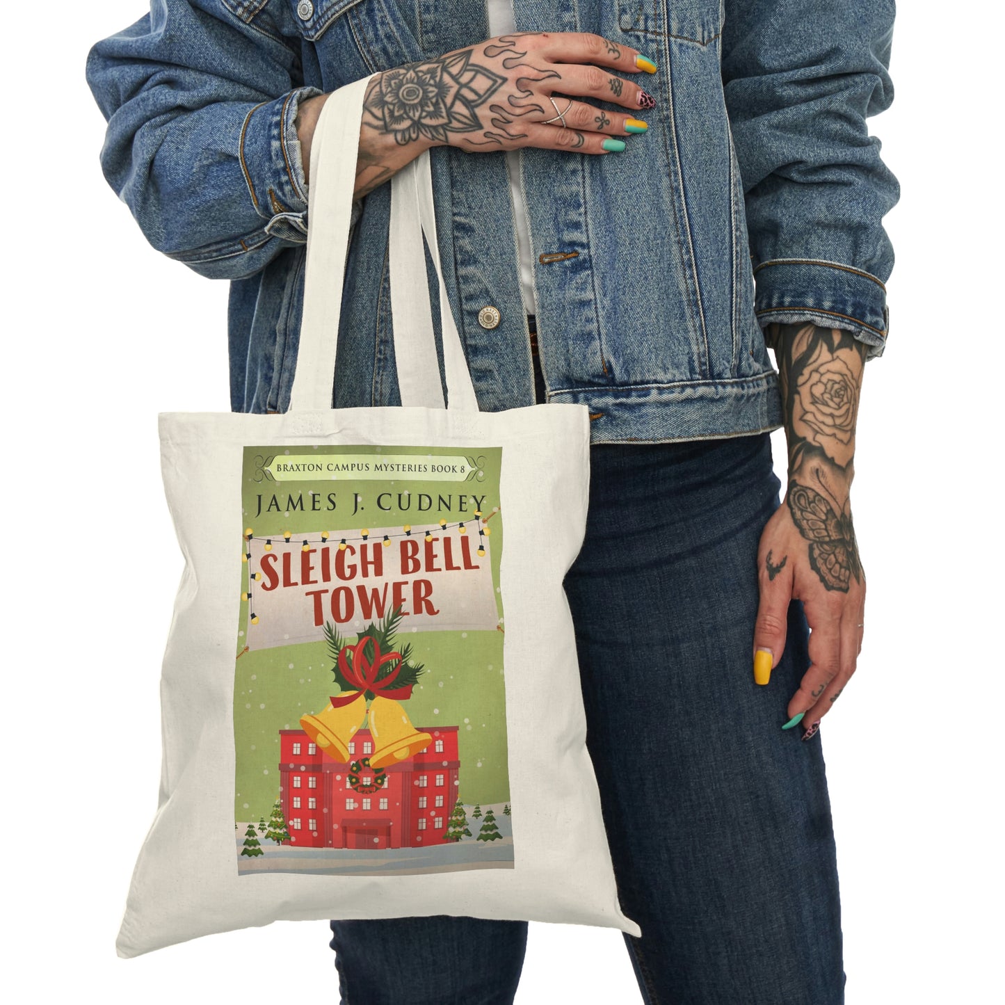 Sleigh Bell Tower - Natural Tote Bag