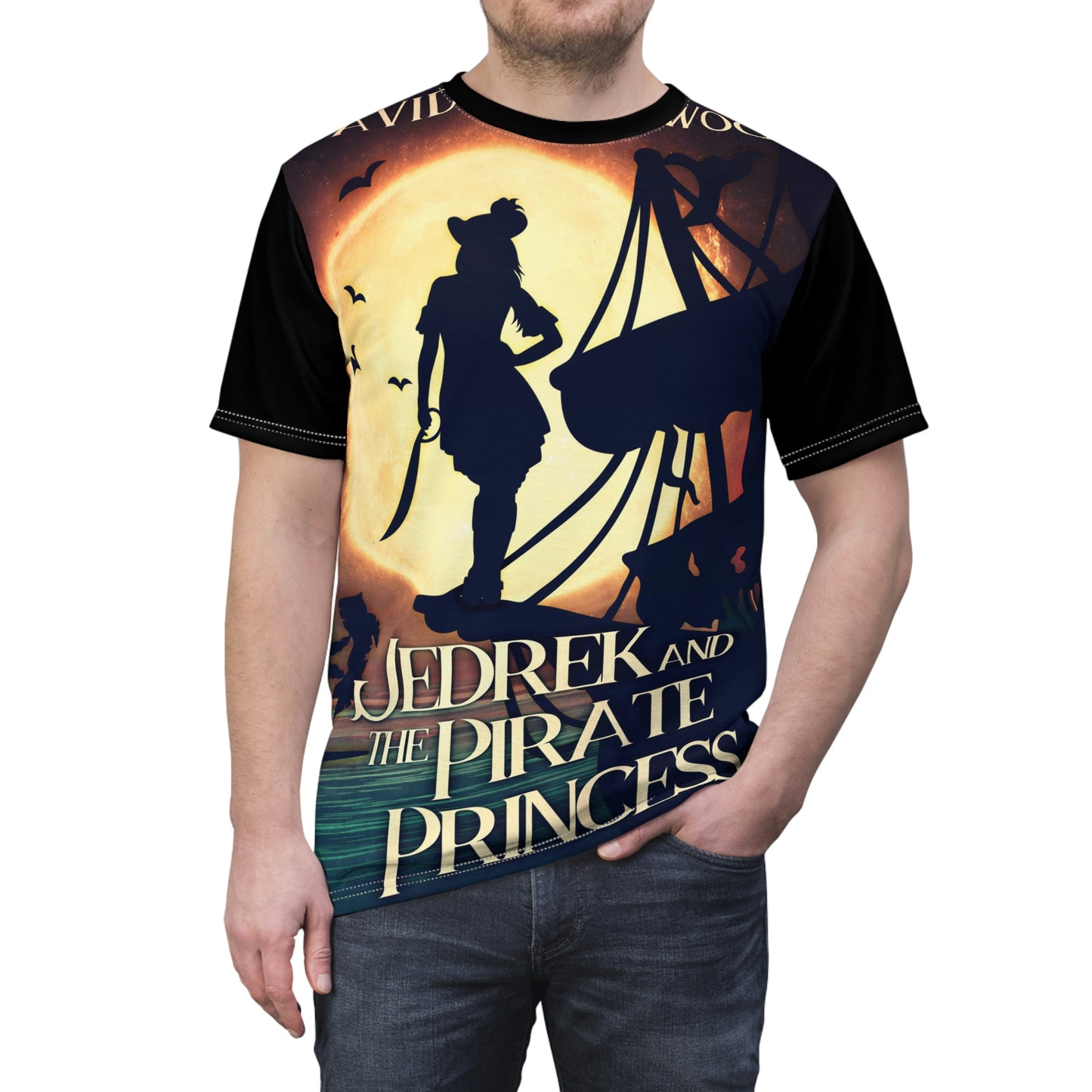 Jedrek And The Pirate Princess - Unisex All-Over Print Cut & Sew T-Shirt