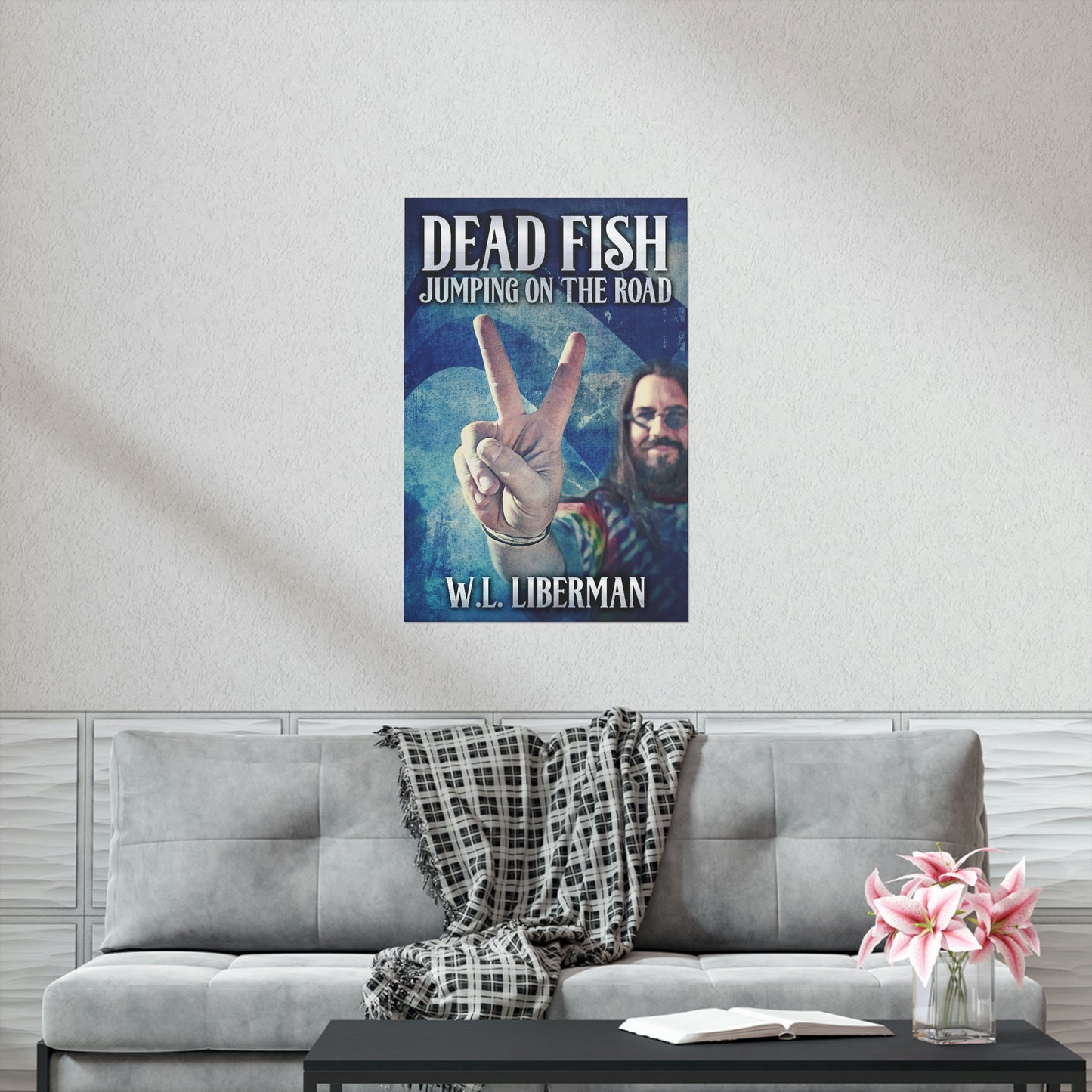 Dead Fish Jumping On The Road - Matte Poster