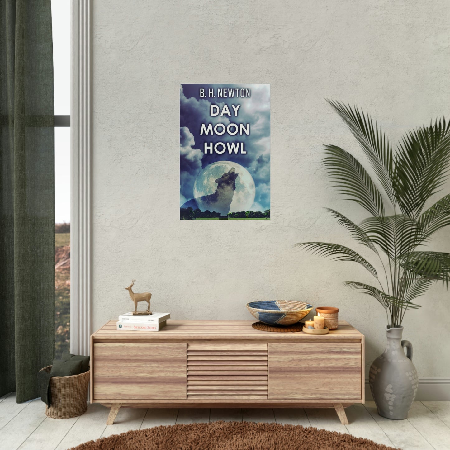 Day Moon Howl - Rolled Poster