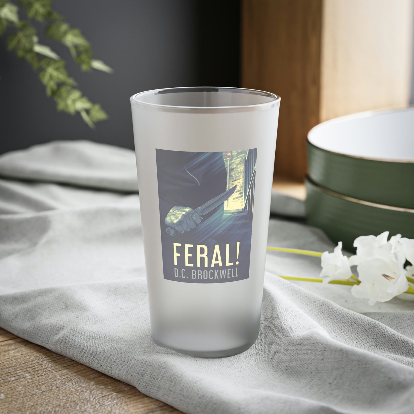 Feral! - Frosted Pint Glass