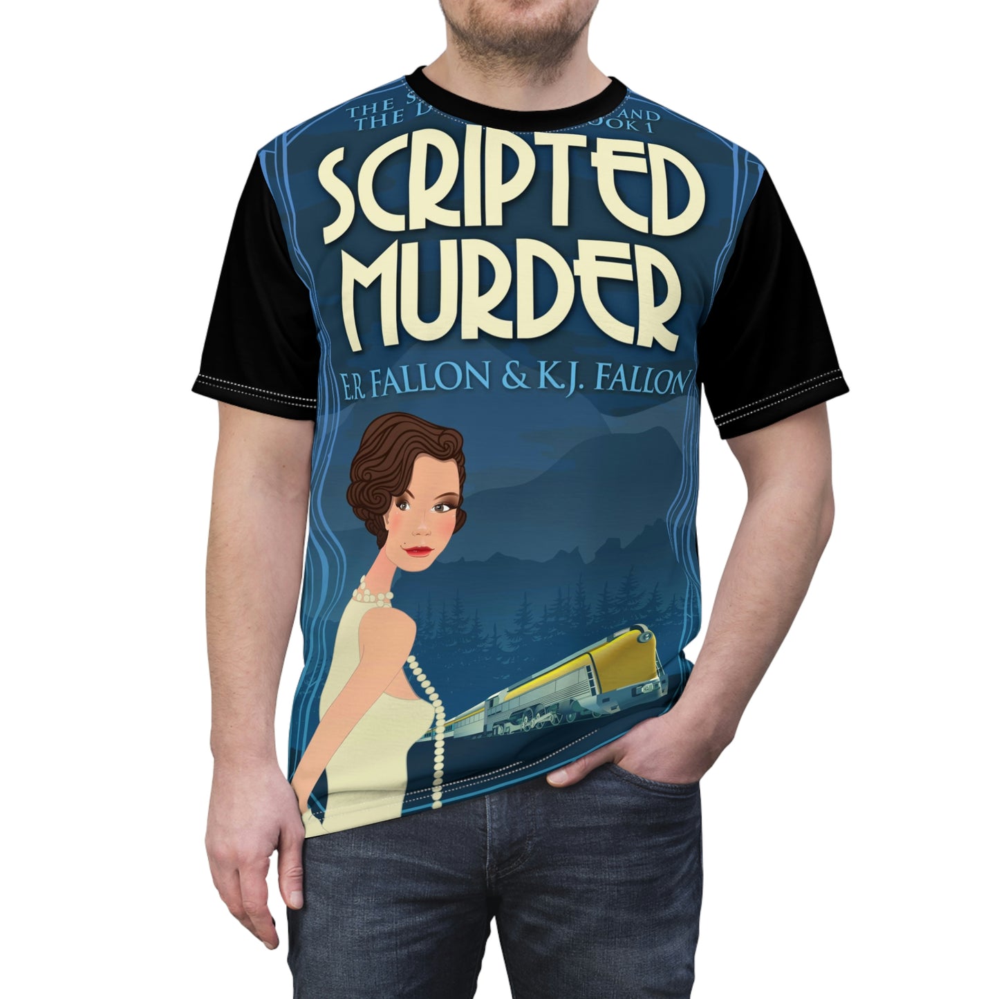 Scripted Murder - Unisex All-Over Print Cut & Sew T-Shirt