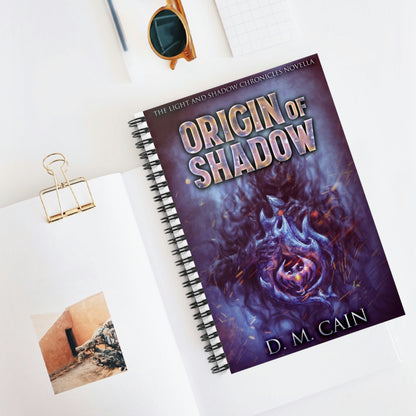 Origin Of Shadow - Spiral Notebook