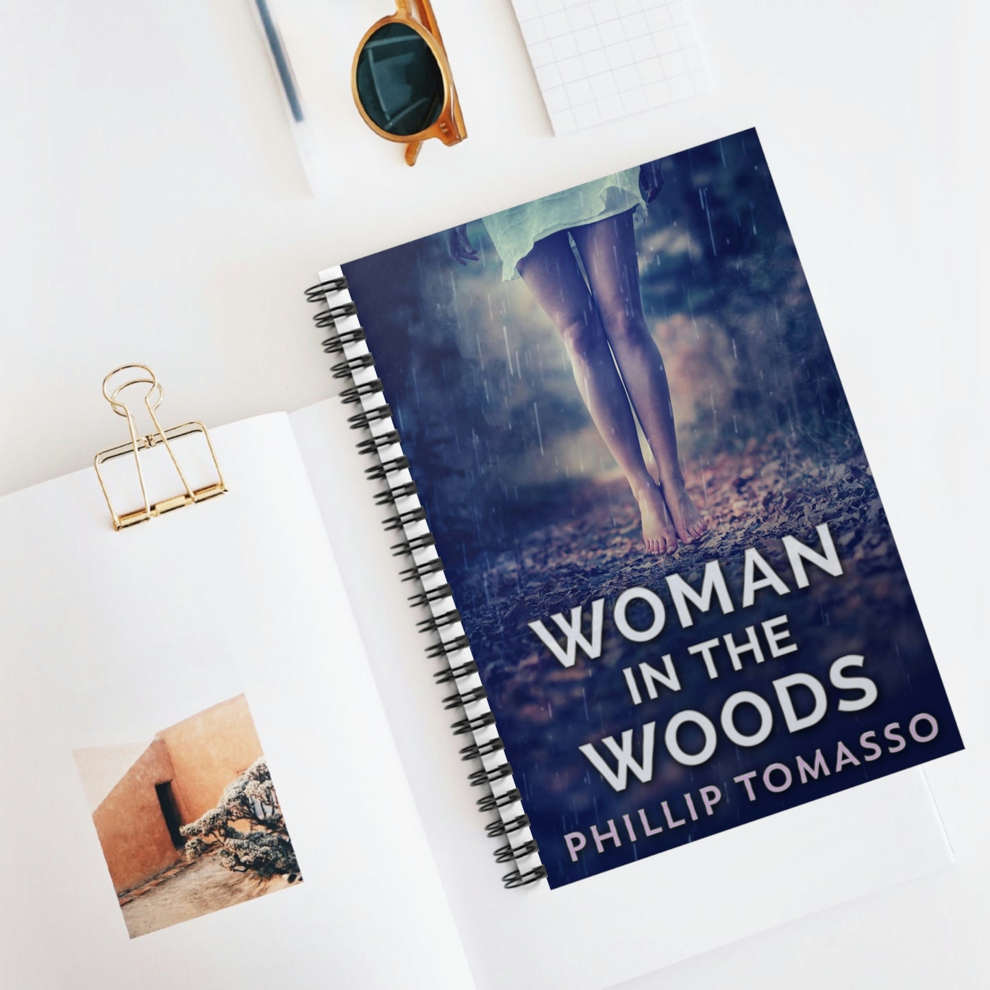 Woman in the Woods - Spiral Notebook