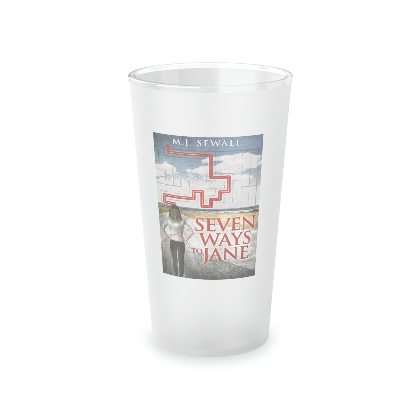 Seven Ways To Jane - Frosted Pint Glass