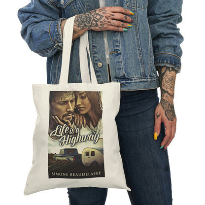 Life Is A Highway - Natural Tote Bag
