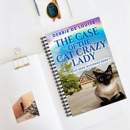 The Case Of The Cat Crazy Lady - Spiral Notebook