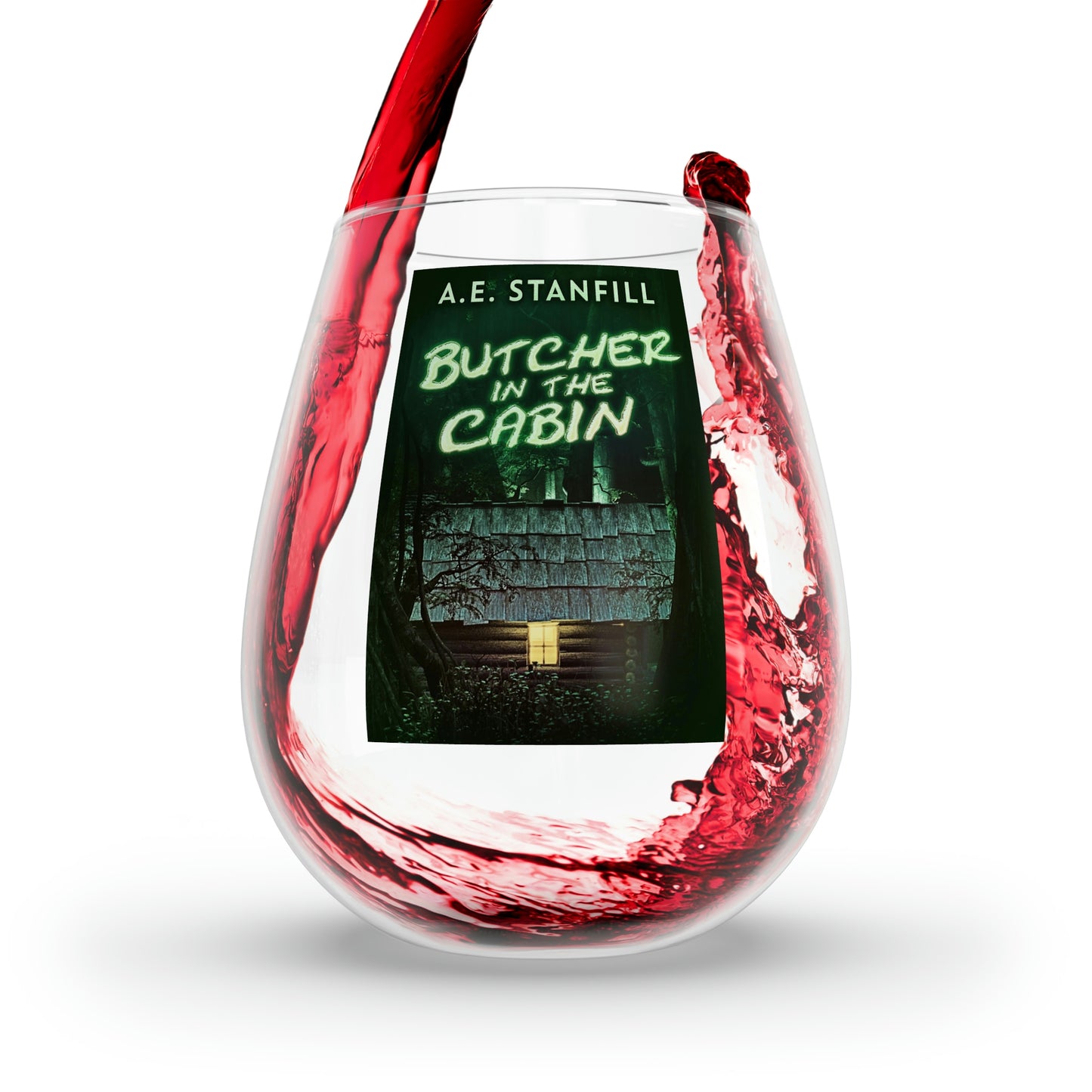 Butcher In The Cabin - Stemless Wine Glass, 11.75oz