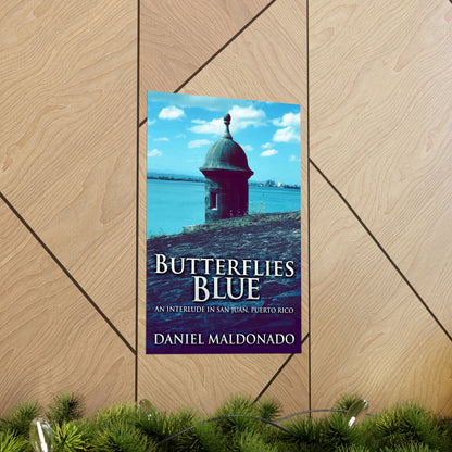 Butterflies Blue - Matte Poster