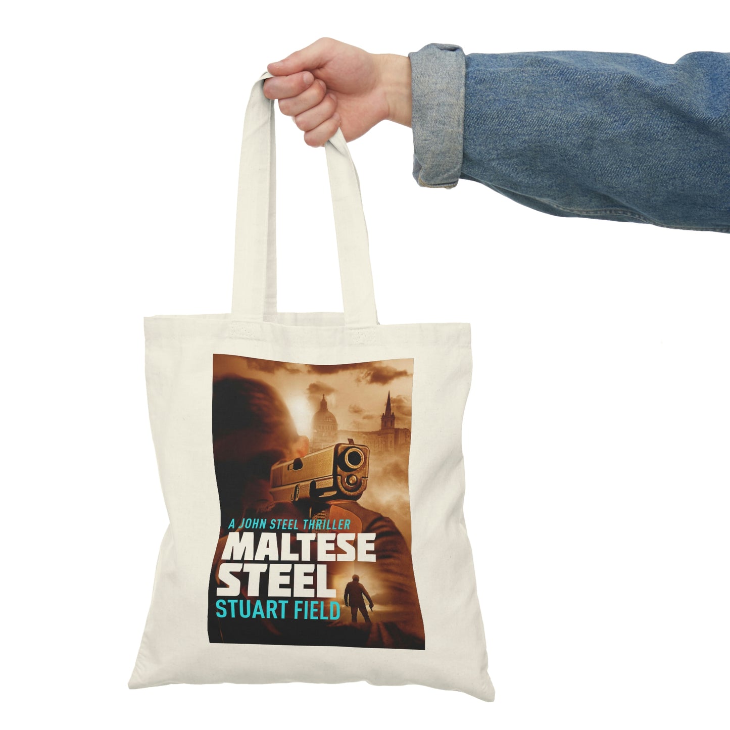 Maltese Steel - Natural Tote Bag