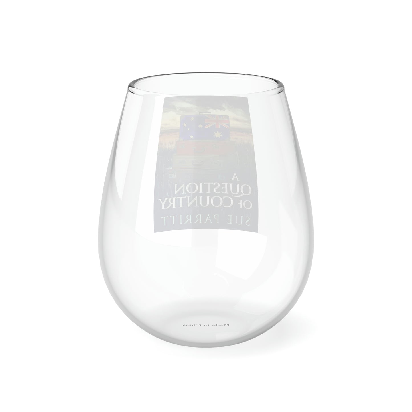 A Question Of Country - Stemless Wine Glass, 11.75oz