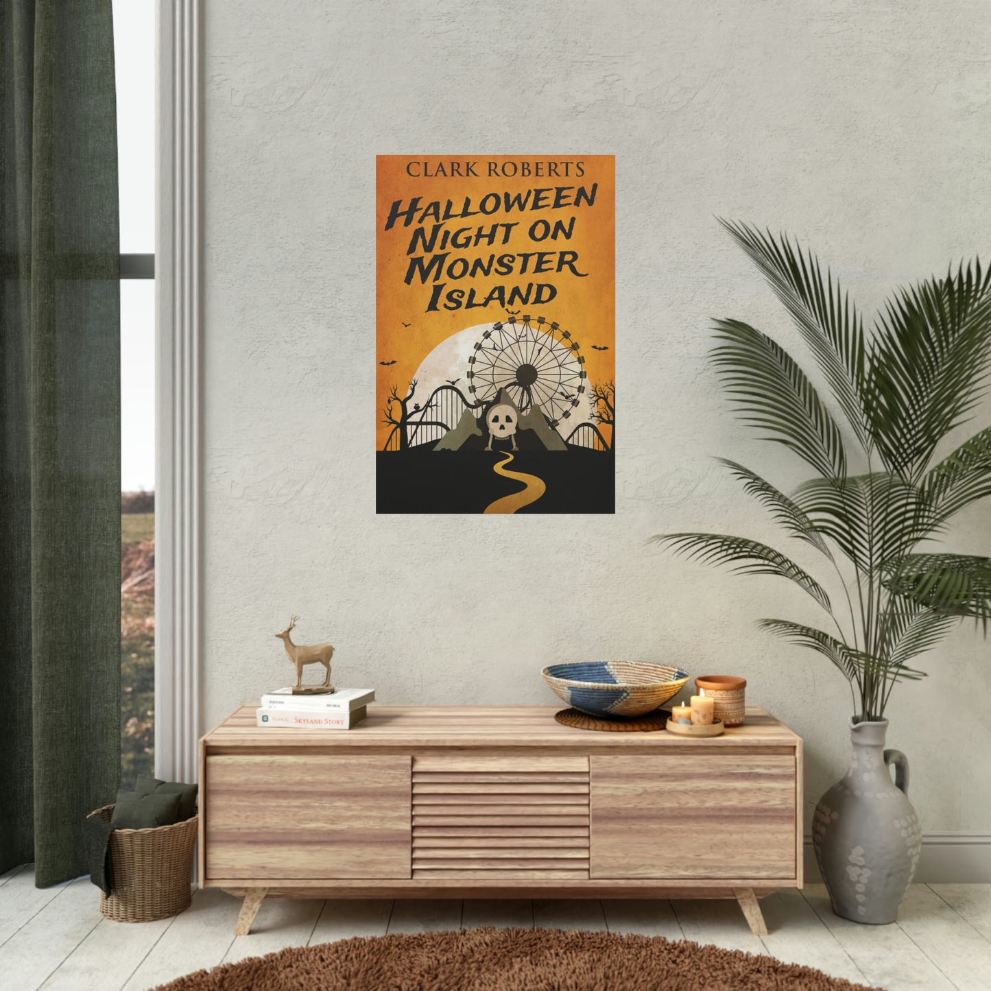 Halloween Night On Monster Island - Rolled Poster