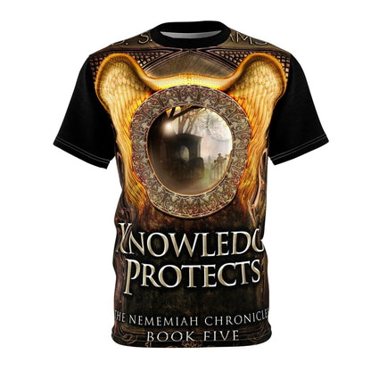 Knowledge Protects - Unisex All-Over Print Cut & Sew T-Shirt