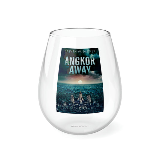 Angkor Away - Stemless Wine Glass, 11.75oz