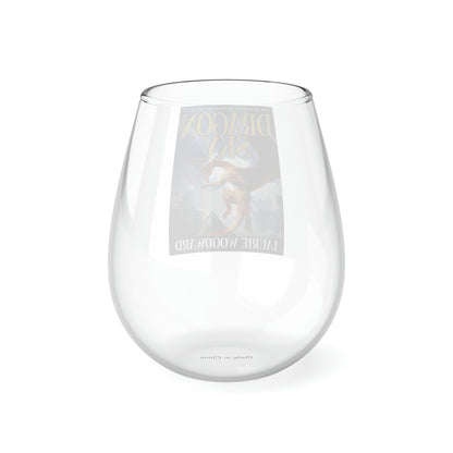 Dragon Sky - Stemless Wine Glass, 11.75oz