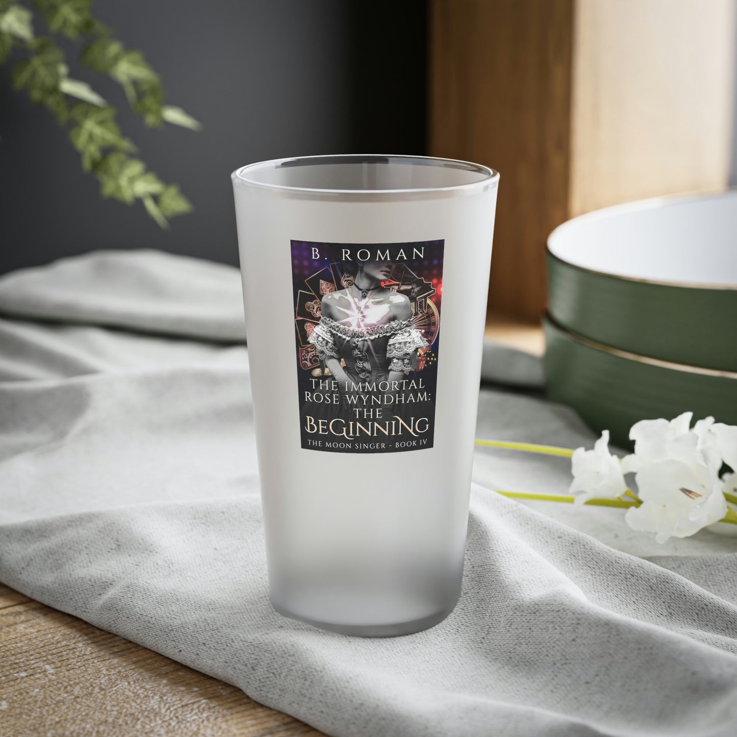 The Immortal Rose Wyndham - Frosted Pint Glass