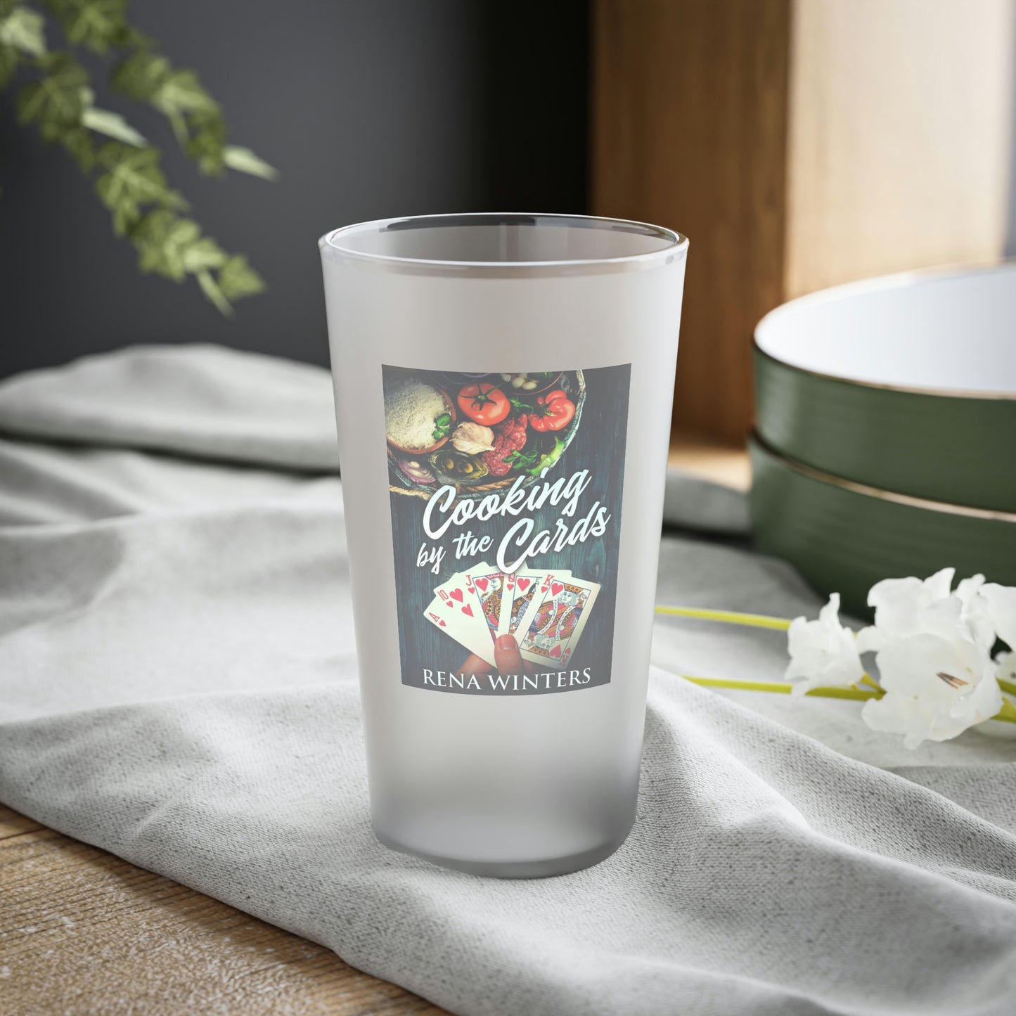 Cooking By The Cards - Frosted Pint Glass