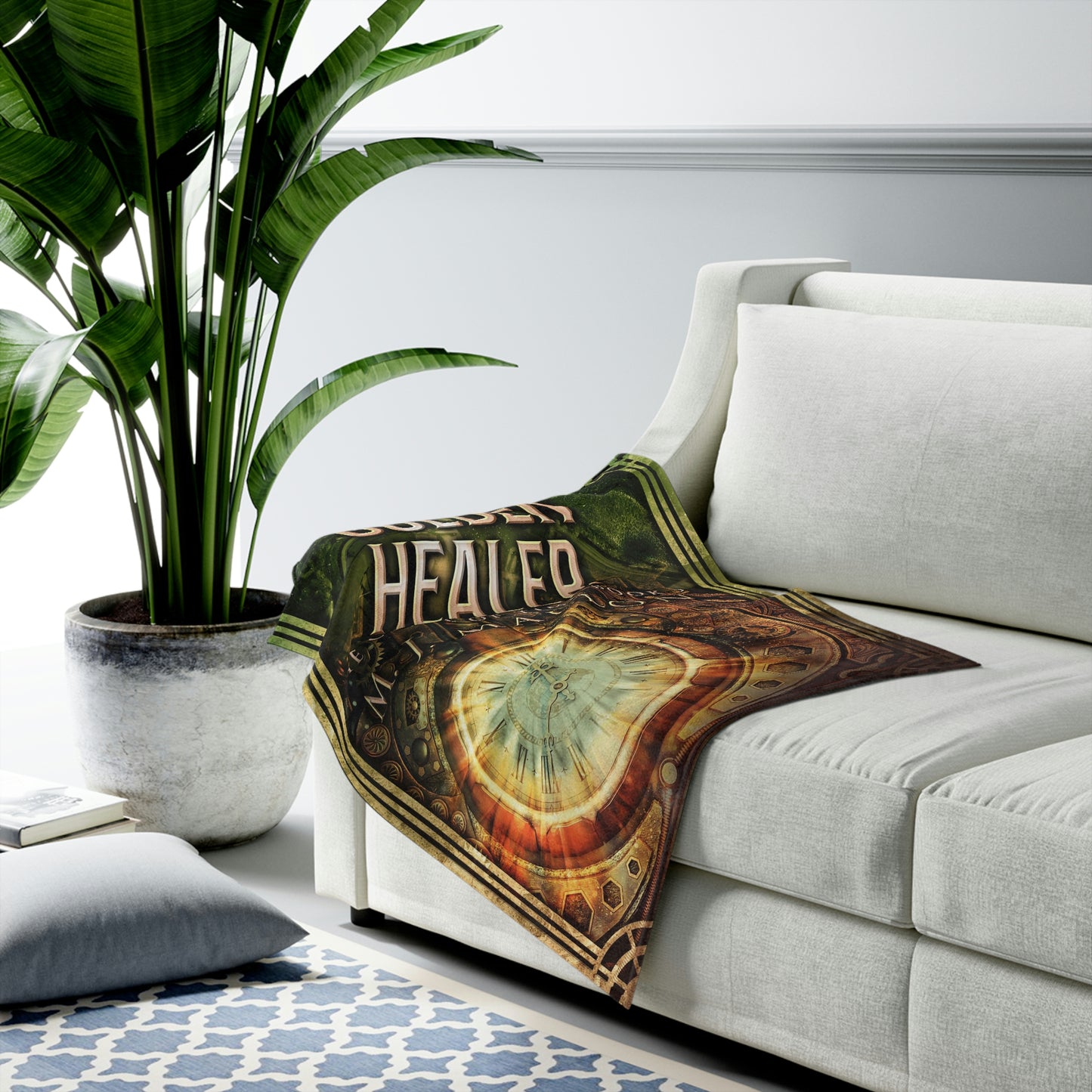 Golden Healer - Velveteen Plush Blanket