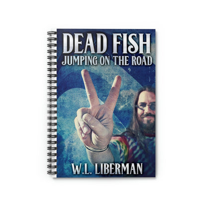 Dead Fish Jumping On The Road - Spiral Notebook