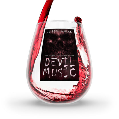 Devil Music - Stemless Wine Glass, 11.75oz