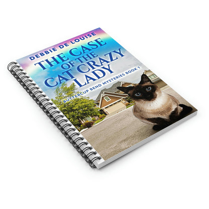 The Case Of The Cat Crazy Lady - Spiral Notebook