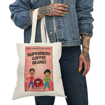 Superhero Coffee Beans! - Natural Tote Bag
