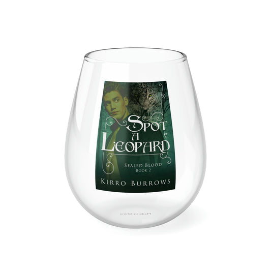 Spot A Leopard - Stemless Wine Glass, 11.75oz