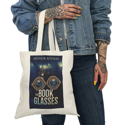 The Book Glasses - Natural Tote Bag