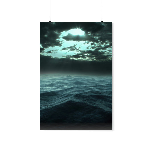 Dark Waves - Matte Poster