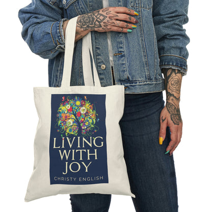 Living With Joy - Natural Tote Bag