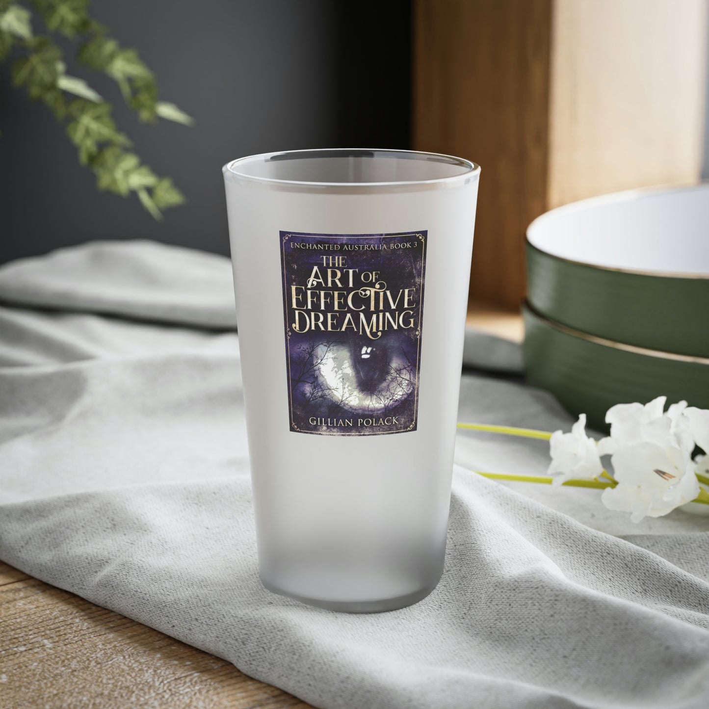The Art of Effective Dreaming - Frosted Pint Glass