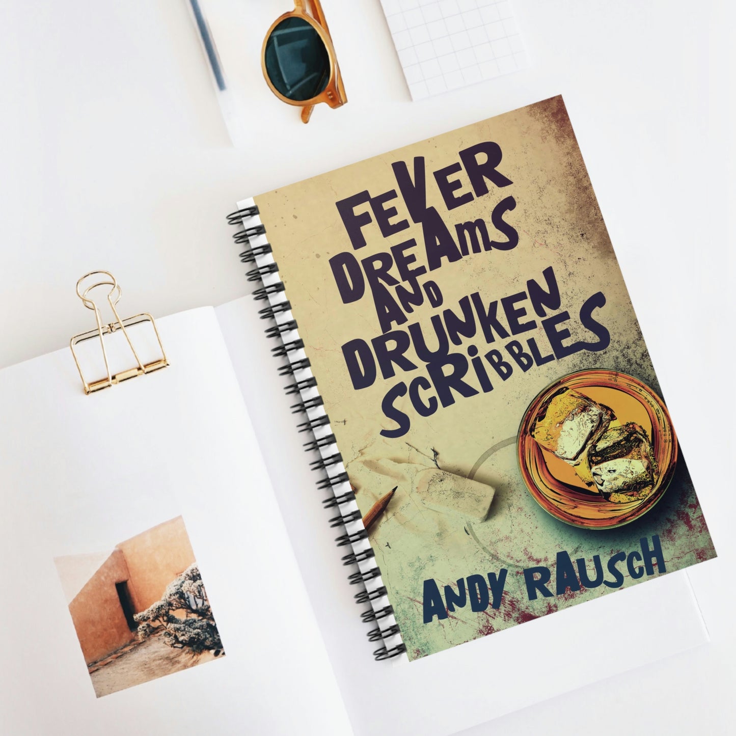 Fever Dreams and Drunken Scribbles - Spiral Notebook