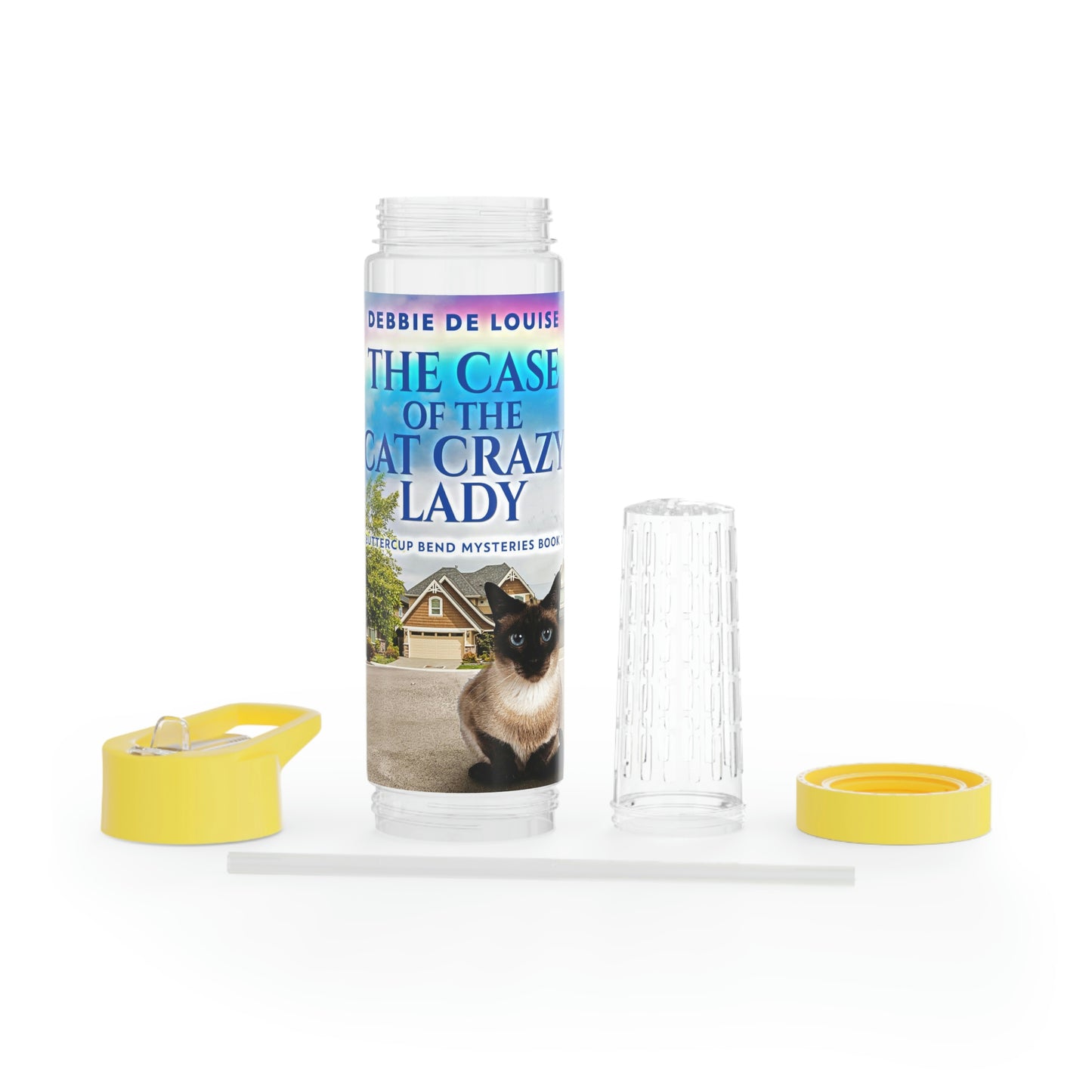The Case Of The Cat Crazy Lady - Infuser Water Bottle