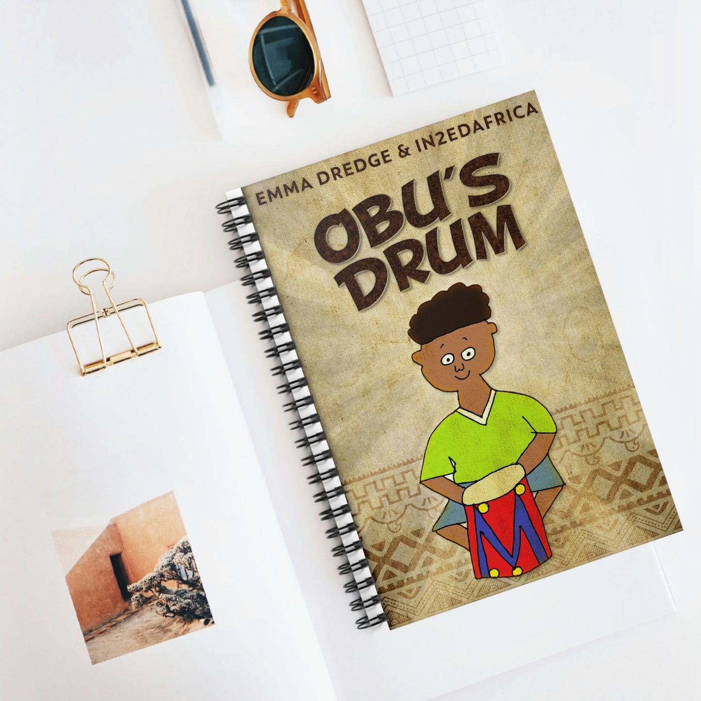 Obu's Drum - Spiral Notebook