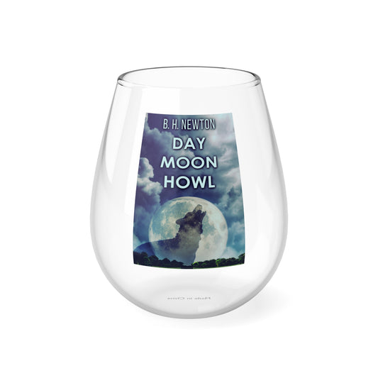 Day Moon Howl - Stemless Wine Glass, 11.75oz