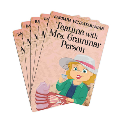 Teatime With Mrs. Grammar Person - Playing Cards
