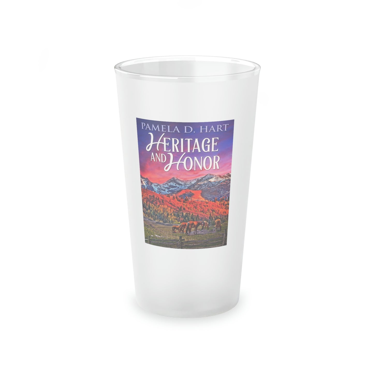 Heritage And Honor - Frosted Pint Glass