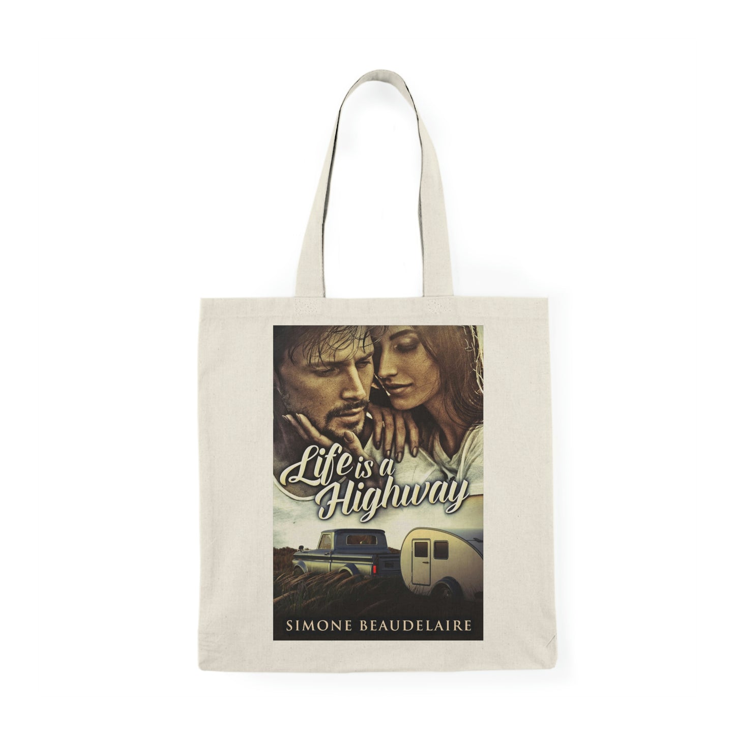 Life Is A Highway - Natural Tote Bag