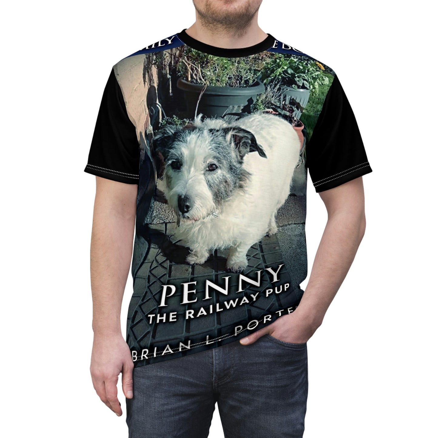Penny The Railway Pup - Unisex All-Over Print Cut & Sew T-Shirt
