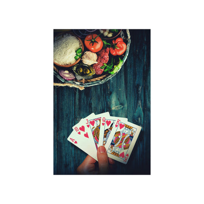 Cards And Cooking - Matte Poster