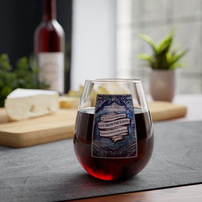 Cut From The Earth - Stemless Wine Glass, 11.75oz