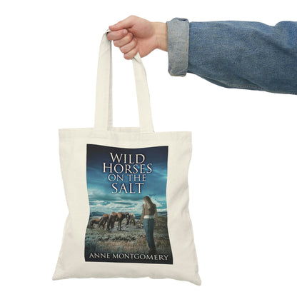 Wild Horses On The Salt - Natural Tote Bag